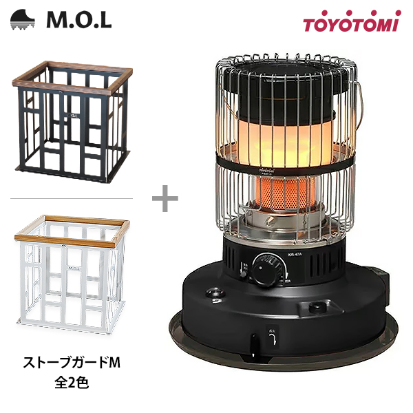 TOYOTOMI（トヨトミ） 石油ストーブ KR-47A(B)＋M.O.L ストーブガード