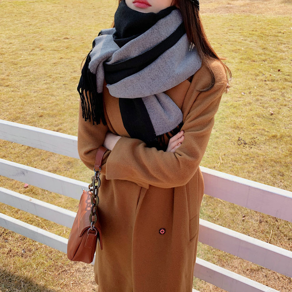 miniministore（ミニミニストア） リバーシブルストール大判フリンジ