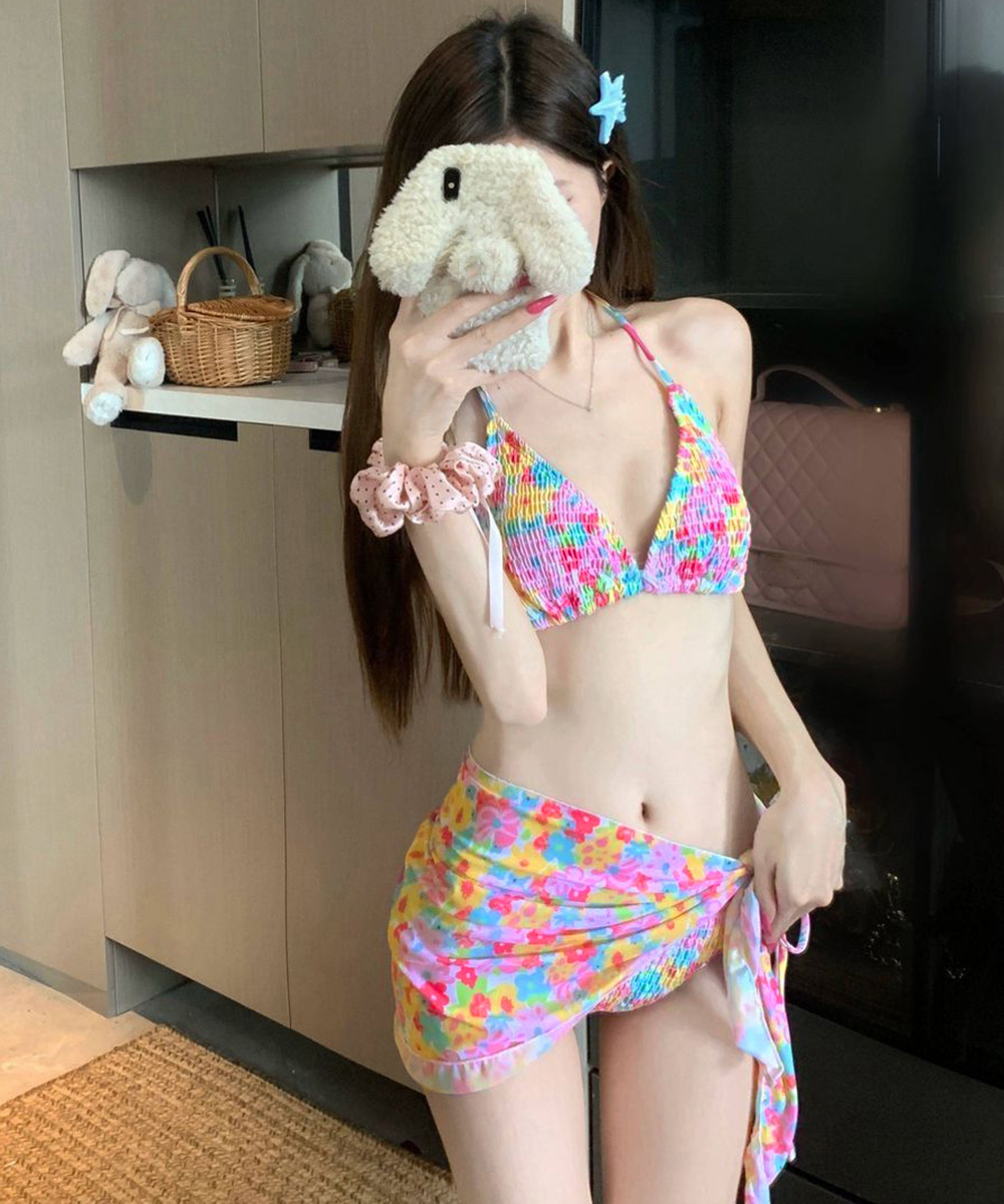 miniministore（ミニミニストア） 花柄 ビキニ 4点セット セパレート