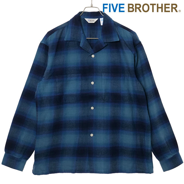 FIVEBROTHER（ファイブブラザー） チェック ワンナップシャツ 152570
