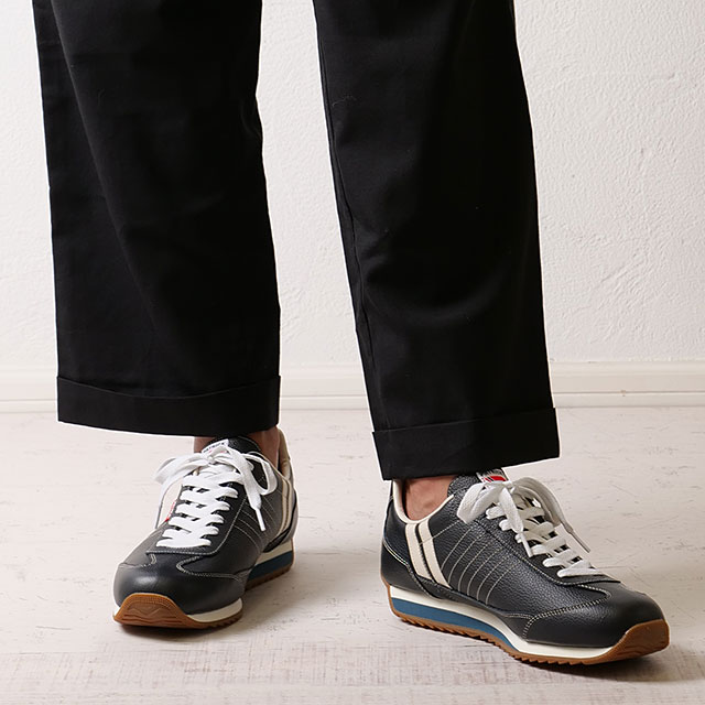 PATRICK（パトリック） スニーカー MARATHON-L マラソン レザー NVY