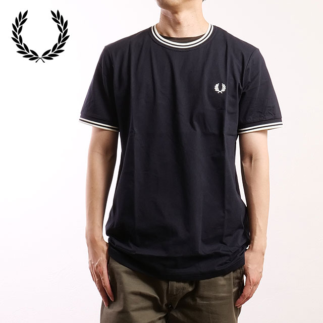 FRED PERRY（フレッドペリー） メンズ ツイン ティップド Tシャツ