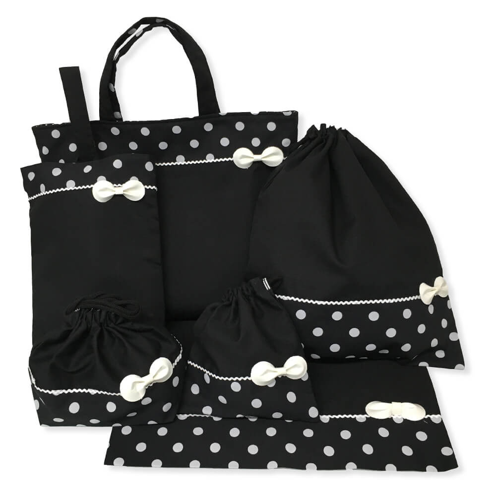 入園入学6点セット 女の子 日本製 レッスンバッグ シューズ袋 巾着袋