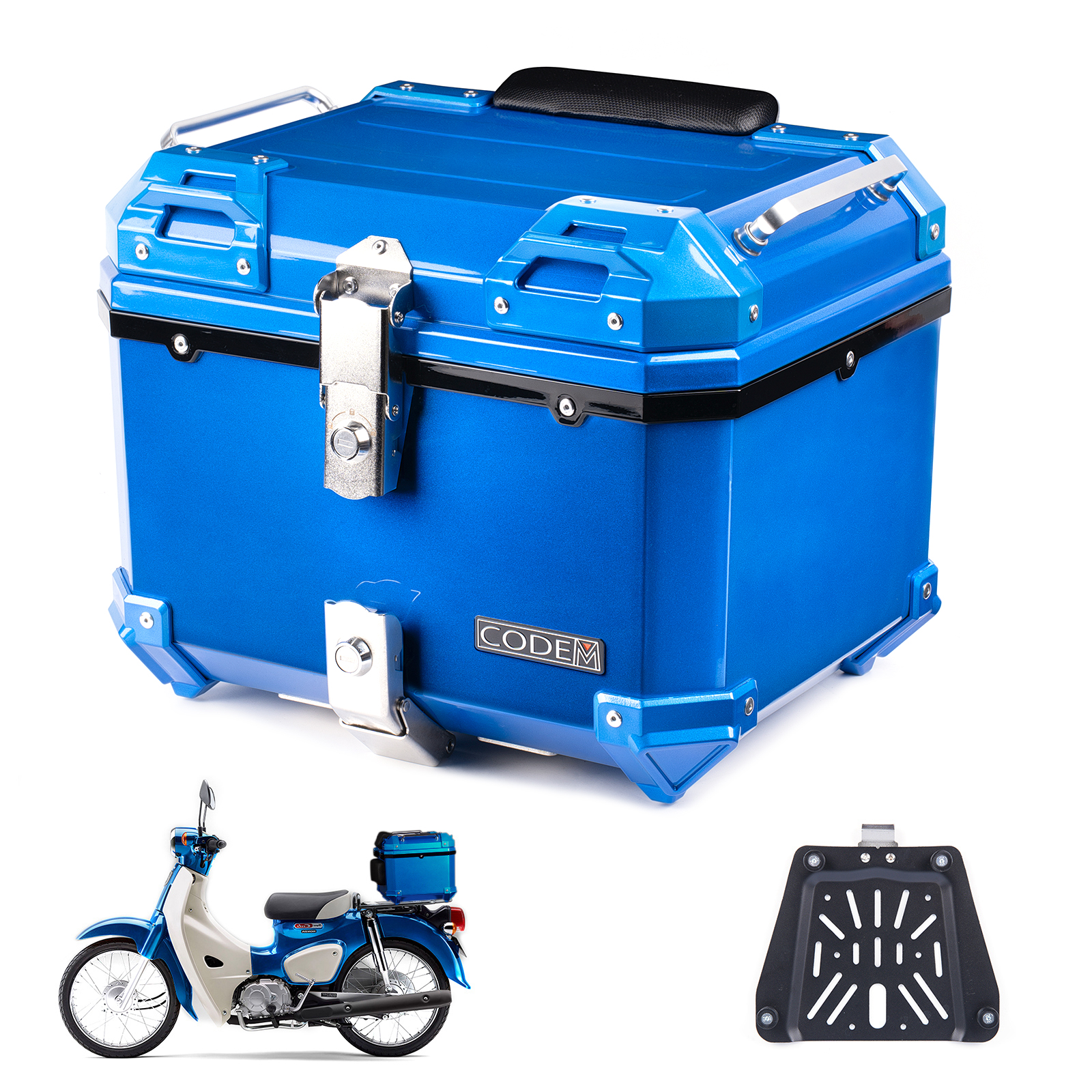 ホンダ（HONDA） CODEM バイク リアボックス 45L 大容量 トップケース