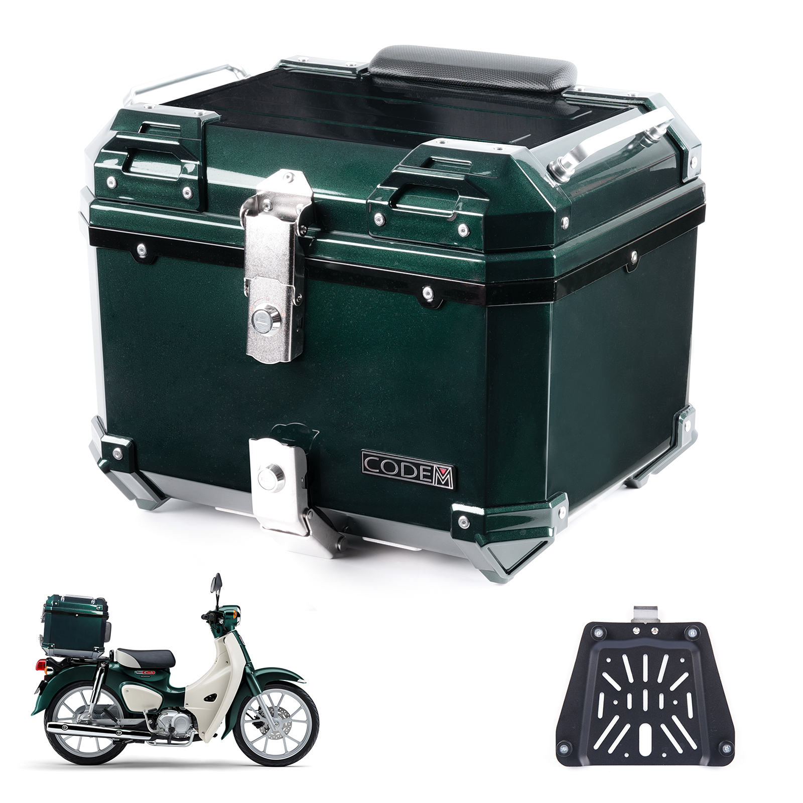ホンダ（HONDA） CODEM バイク リアボックス 45L 大容量 トップケース