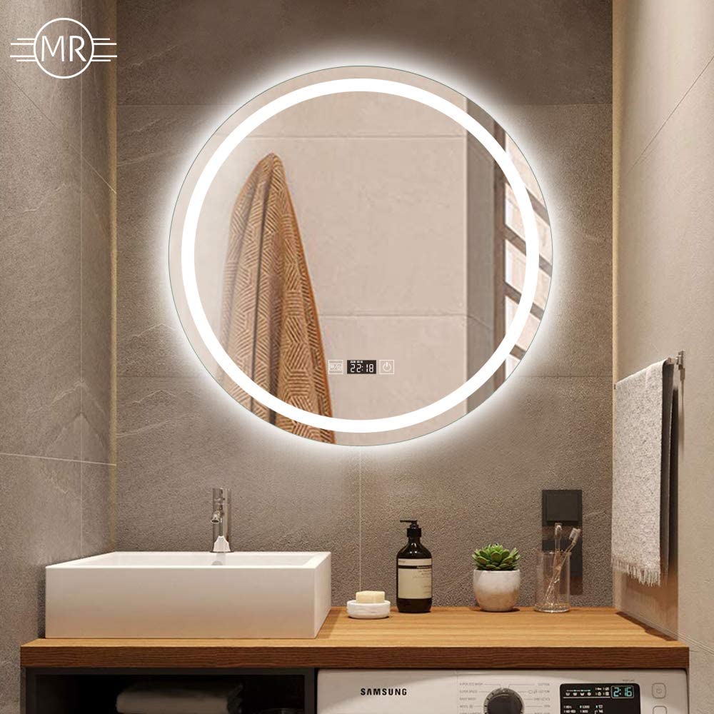 ミルオ君の鏡工房 女優ミラー 壁掛け ミラー ライト付き ミルオ君の