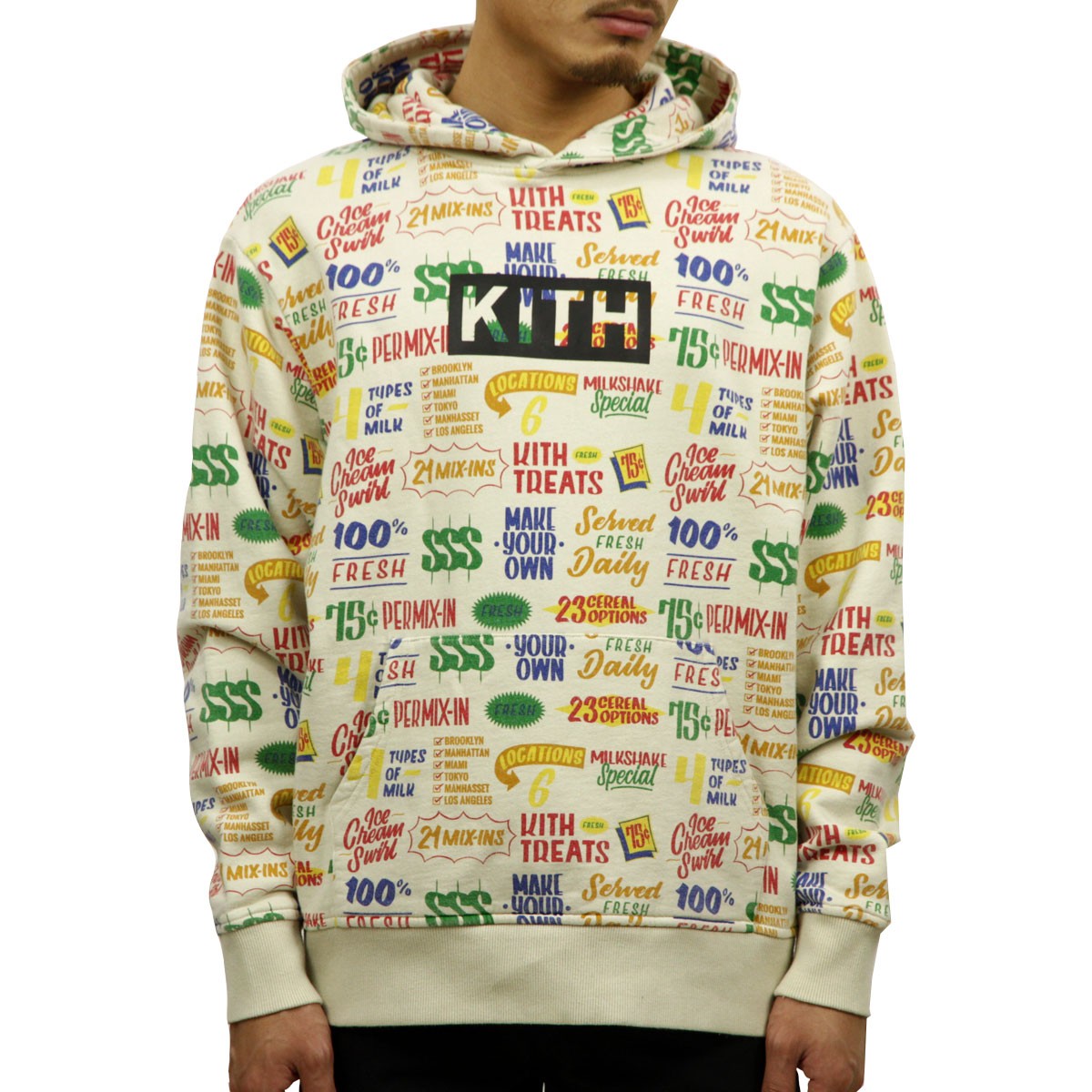 キス パーカー メンズ 正規品 KITH プルオーバーパーカー TREATS