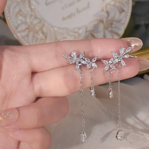 ピアス レディース シルバーピアス ロングピアス 2wayピアス