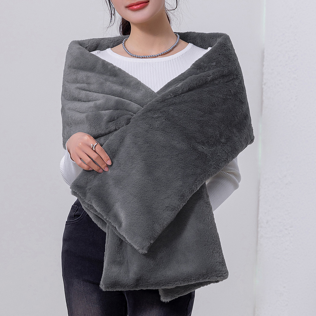 フェイクファー ストール 大判 ショール レディース 羽織 アウター