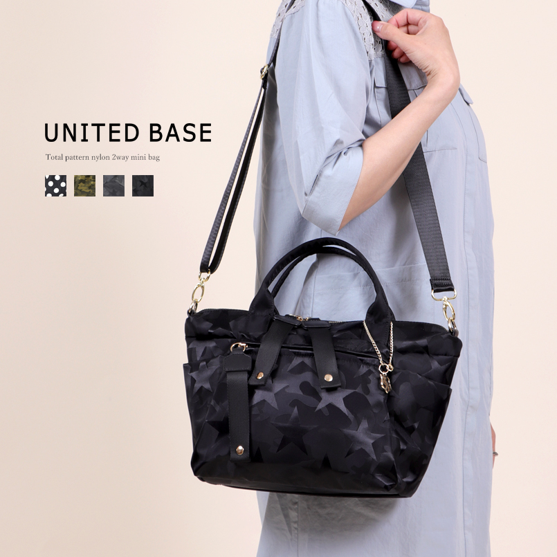 BASE ベース 公式 トートバッグ ショルダーバッグ 2way 柄 迷彩