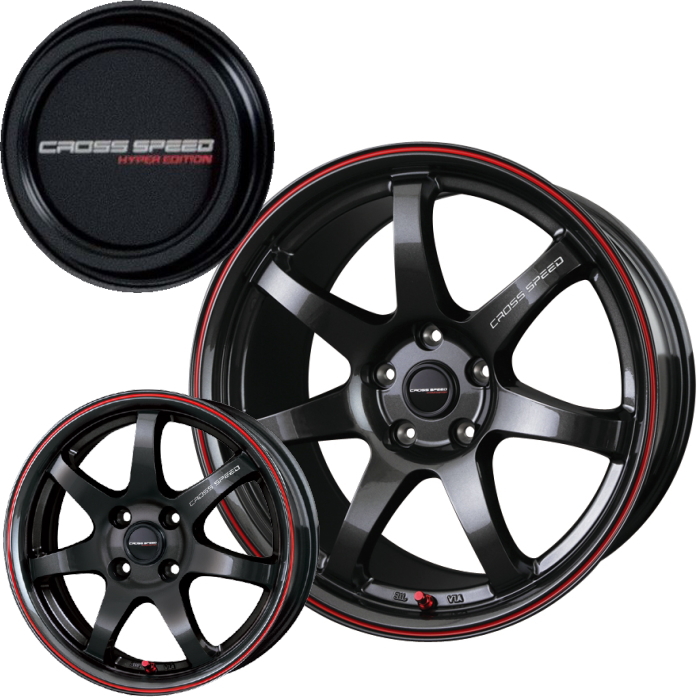 センターキャップ 4枚 クロススピード CROSS SPEED オーナメント