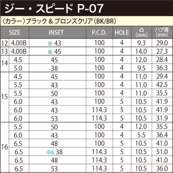HOT STUFF（ホットスタッフ） 17インチ 4穴 100 6.5J ジースピード P