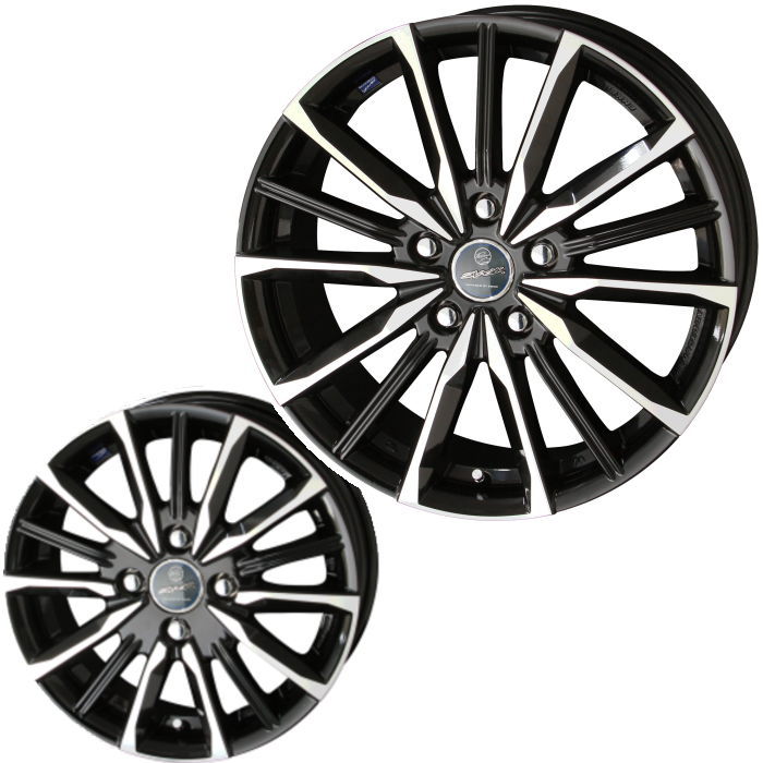 共豊 18インチ 5穴 114.3 7J/8J スマック ヴァルキリー サファイア