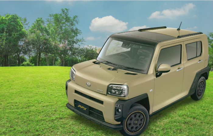 共豊 14インチ 4穴 100 4.5J PPX MIL:8 セミグロスブラック/イエロー