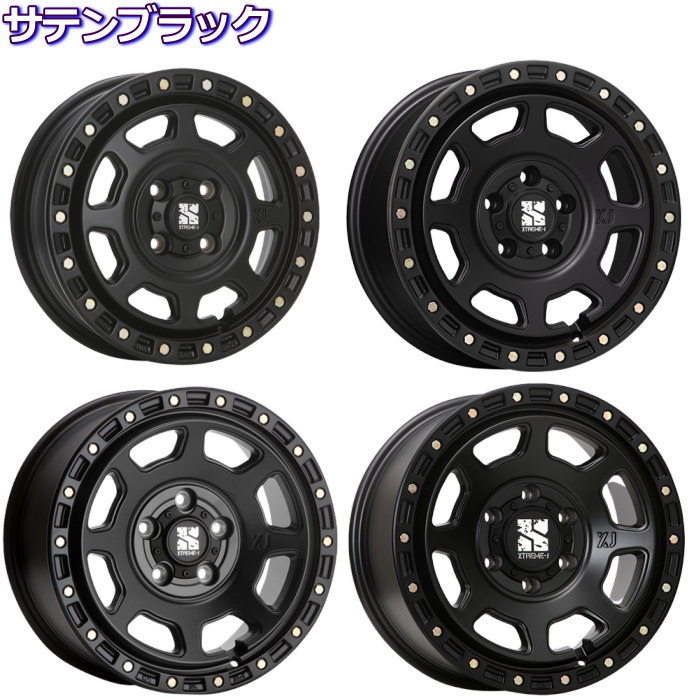 MLJ 17インチ 5穴 114.3 8J XTREME-J XJ07 サテンブラックorマット