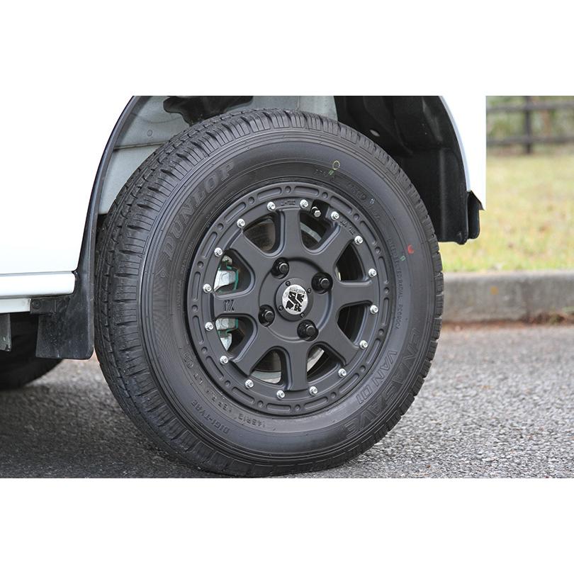 MLJ 12インチ 4穴 100 4B XTREME-J フラットブラック ホイール単品 4本