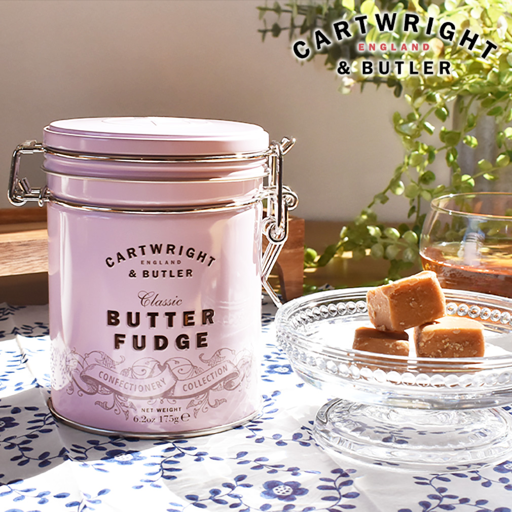 カートライト&バトラー ファッジ トフィー ティン缶入り イギリス産