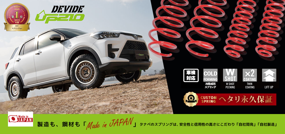 TANABE（タナベ） リフトアップスプリング DEVIDE UP210 1台分