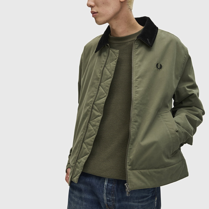FRED PERRY（フレッドペリー） コーデュロイ襟 中綿ジャケット COTTON
