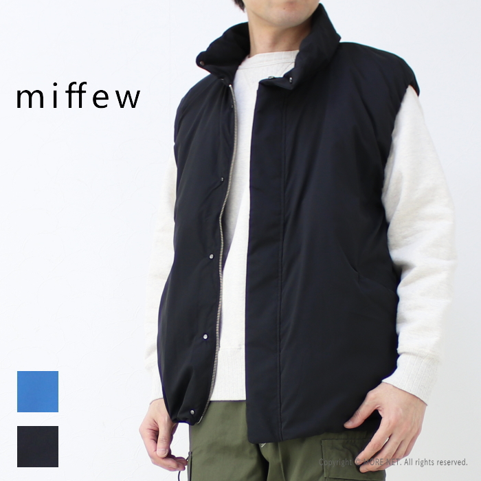miffew（ミフュー） スタンドカラーダウンベスト FEW23WJK5112 メンズ
