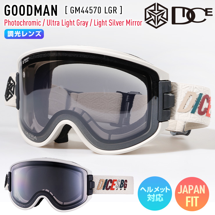 DICE（ダイス） 2025 DICE GOODMAN グッドマン スノーボード ゴーグル