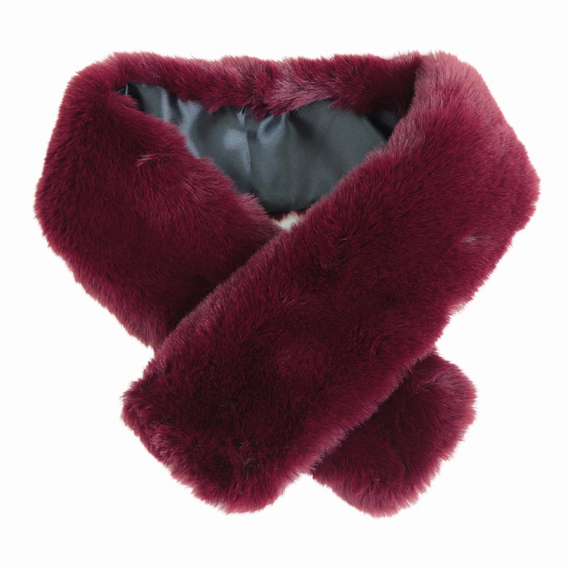 ティペット ファー マフラー メンズ 冬 用 フェイクファー 厚手 ミンク