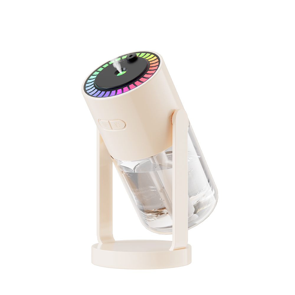 加湿器 X08 卓上 超音波 車載兼用 超微ナノミスト 七色LED 次亜塩素酸