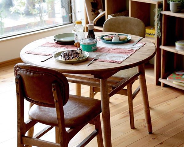 関家具 ラウンドダイニングテーブル 円卓 円形 食卓テーブル 90cm幅