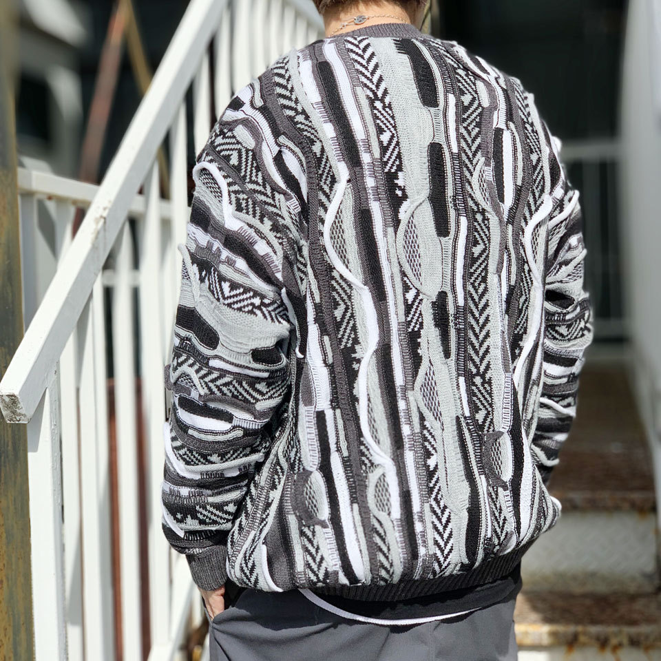 スリフティルック THRIFTY LOOK ニットカーディガン 3D KNITTING