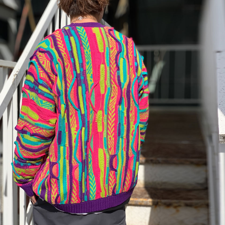 スリフティルック THRIFTY LOOK ニットカーディガン 3D KNITTING