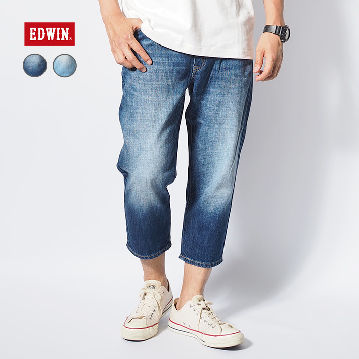 EDWIN（エドウィン） デニム クロップドパンツ 七分丈パンツ (EMS011