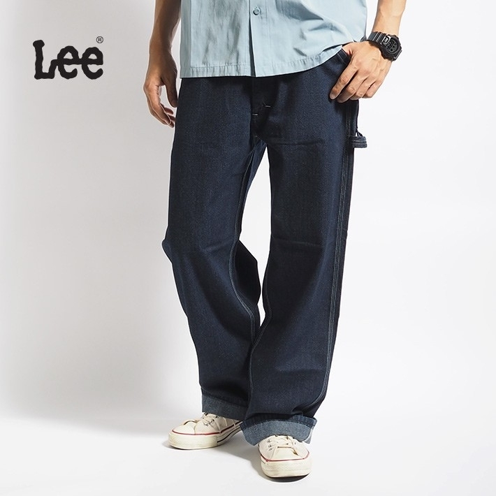 Lee（リー） ペインターパンツ デニム ヒッコリー ワイド ルーズ