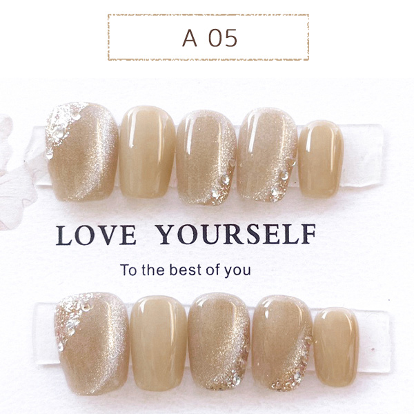 チップ ネイル つけ 爪 ジェル ネイルチップ 韓国 ショート かわいい