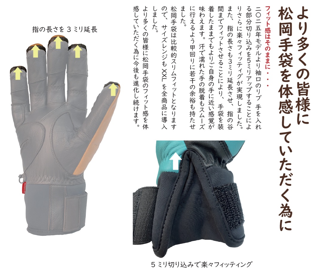 松岡手袋 マツオカグローブ Matsuoka Glove ESK-2130 限定カラー/Ergo