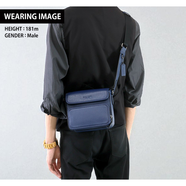 COACH コーチ ショルダーバッグ メッセンジャーバッグ メンズ レザー