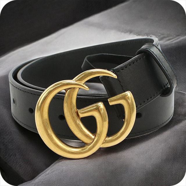 GUCCI（グッチ） 中古 ベルト メンズ ブランド ダブルG スリムベルト