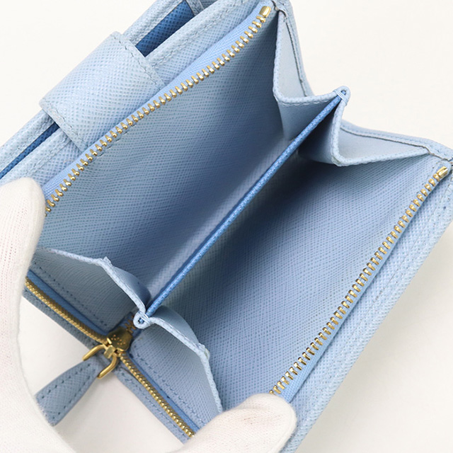 PRADA（プラダ） 中古 二折財布 レディース ブランド サフィアーノ