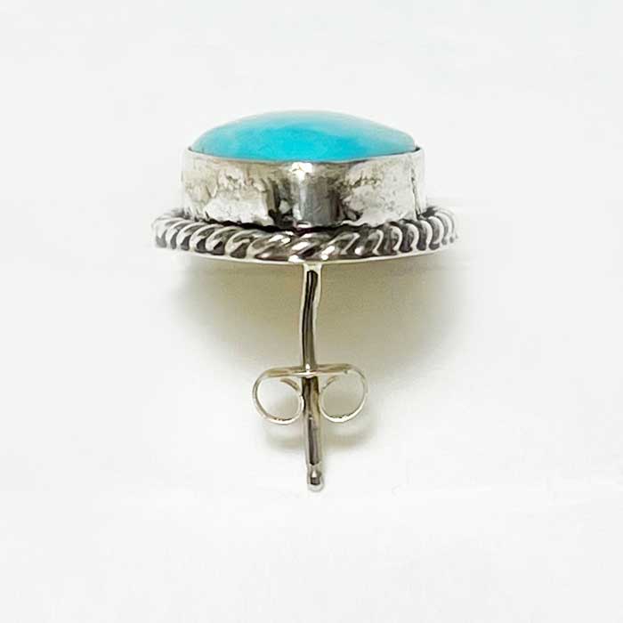 インディアンジュエリー ナバホ ターコイズ シルバー ピアス INDIAN