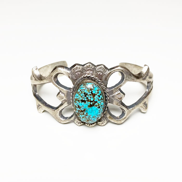 インディアンジュエリー ナバホ ターコイズ サンド キャスト バングル