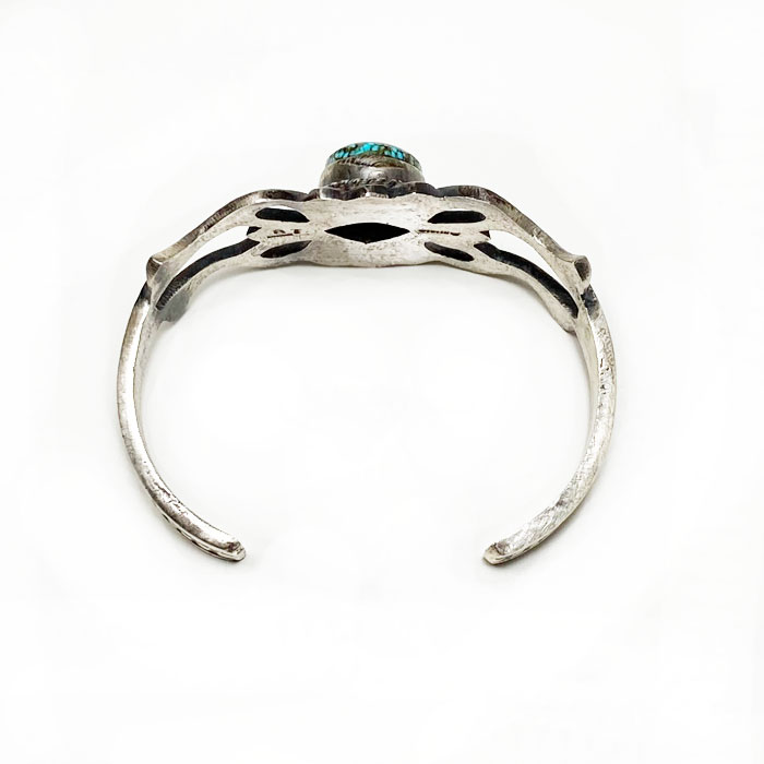 インディアンジュエリー ナバホ ターコイズ サンド キャスト バングル