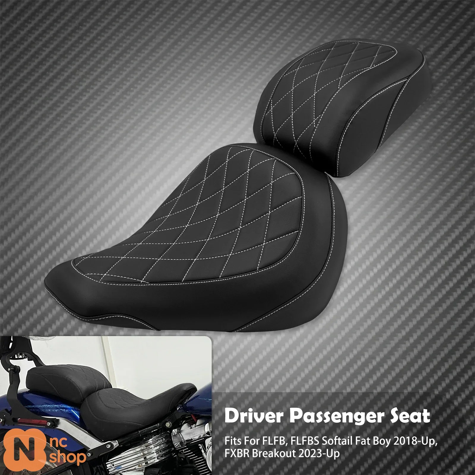 並行輸入品】 バイク タンデムシート フロントシート リアシート