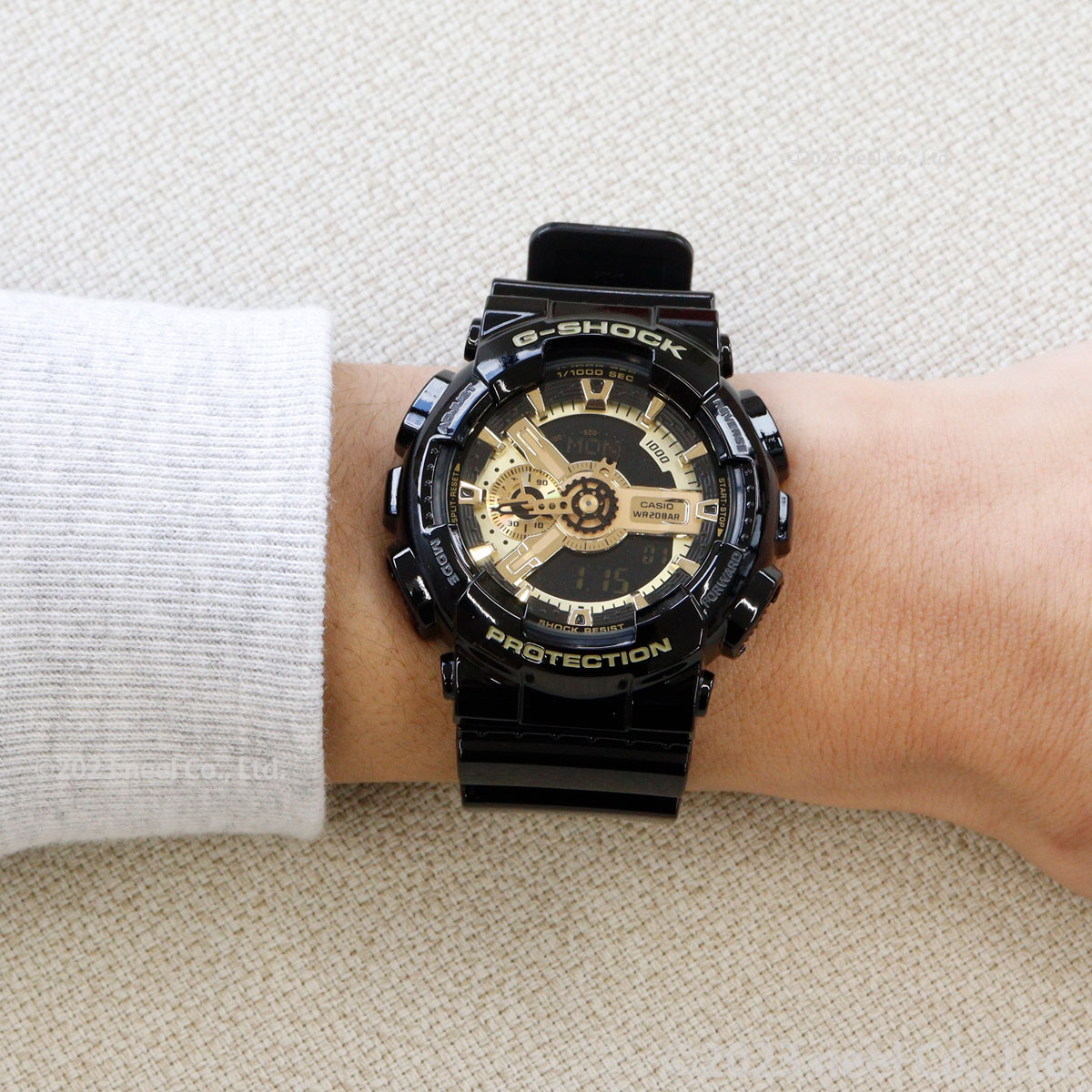 G-SHOCK Gショック 限定 腕時計 アナデジ ブラック×ゴールド GA-110GB