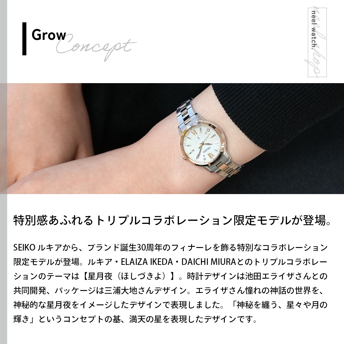LUKIA ルキア セイコー 電波 ソーラー 30周年記念 ELAIZA IKEDA