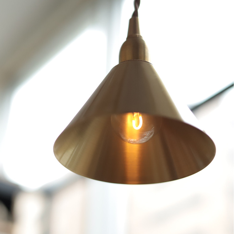 シェードのみ ピエニ ブラスシェード コニック 真鍮 おしゃれ ゴールド