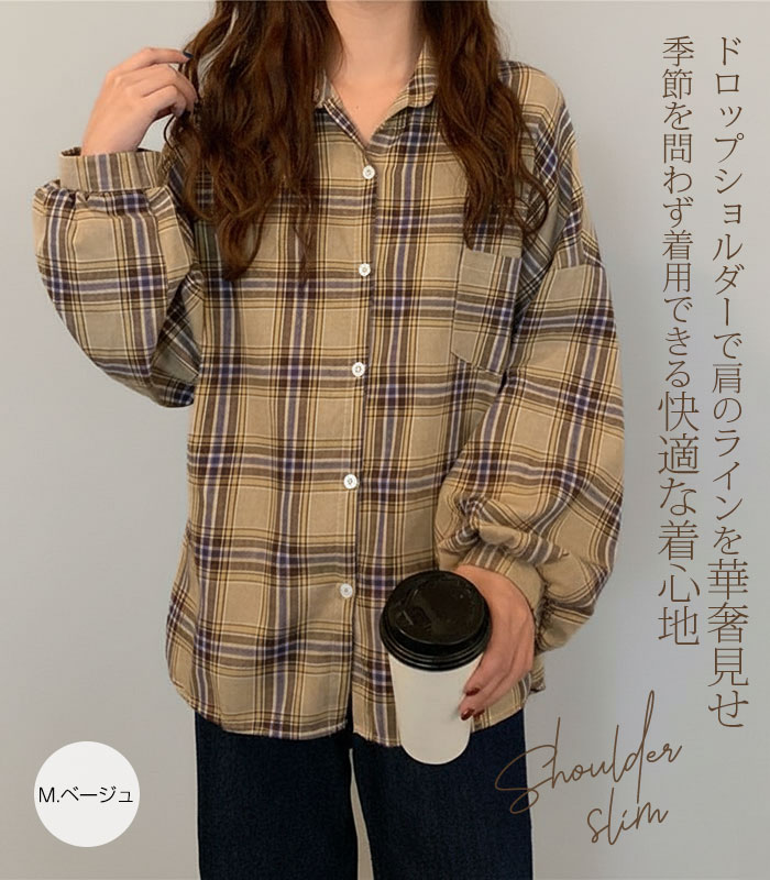 Dark Angel（ダークエンジェル） ブラウス 秋 シャツ チェックシャツ