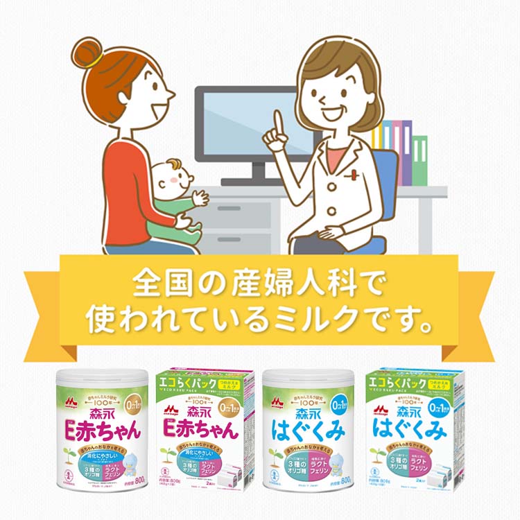 森永 E赤ちゃん エコらくパック つめかえ用 ( 2袋入×6箱(1袋400g
