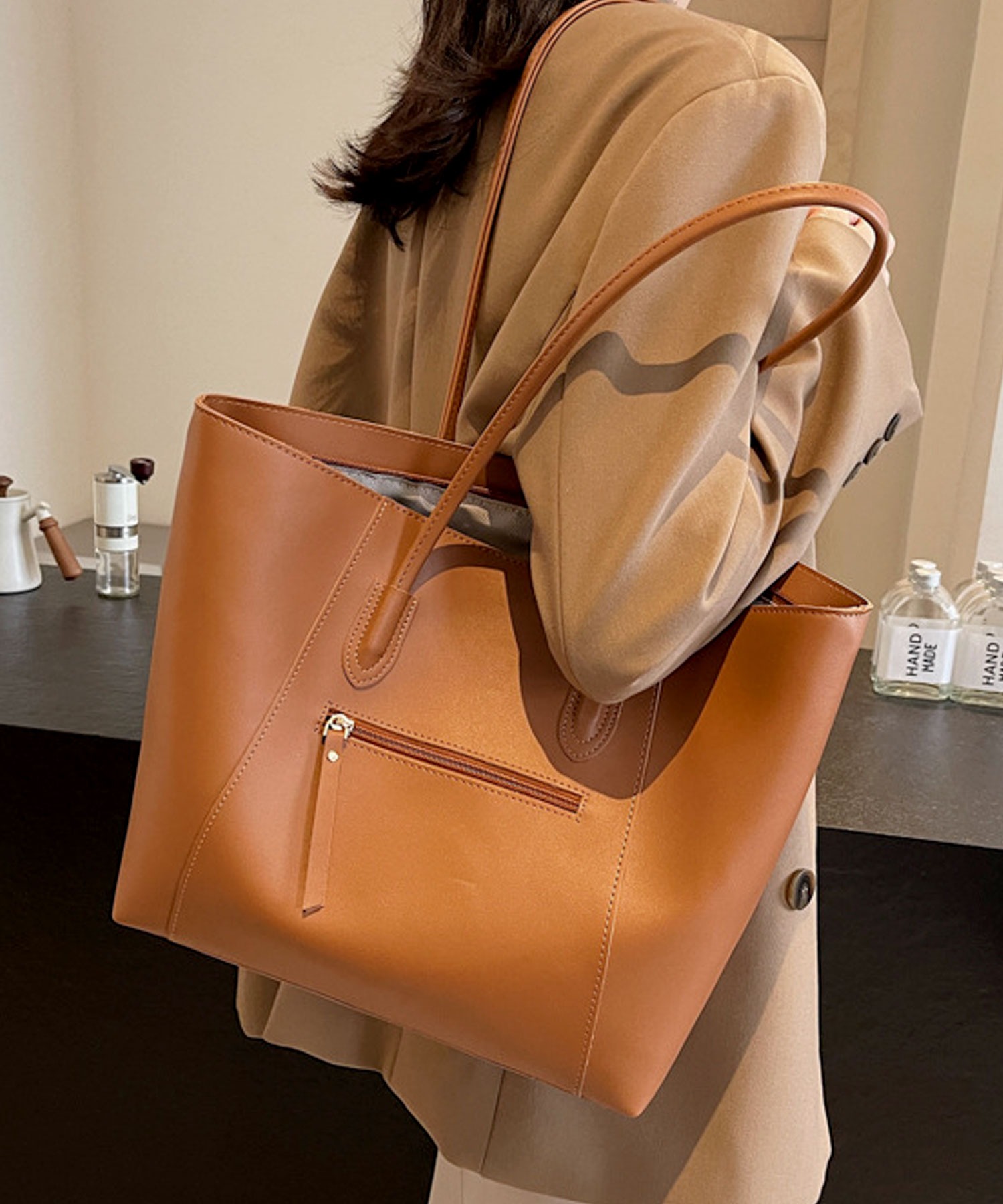 トートバッグ レディース 大きめ 大容量 A4 トート バッグ 持ち手長い