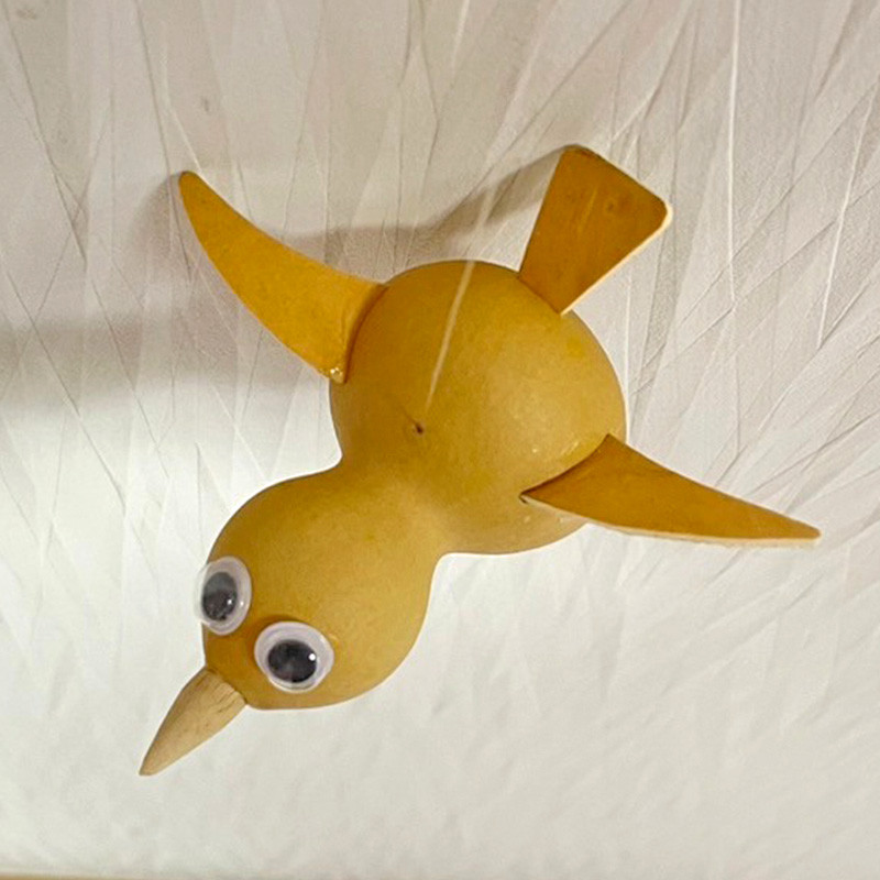 瓢箪 縁起物 鳥 ひょうたん モービル 和風 天然 日本製 MADEINJAPAN