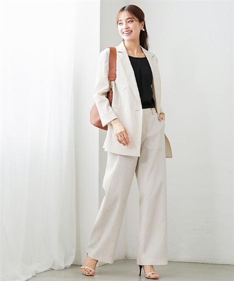 ニッセン（nissen） スーツ 夏 レディース パンツスーツ セットアップ