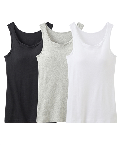 ニッセン（nissen） ブラトップ タンクトップ レディース 綿100